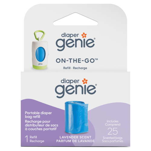 Diaper Genie On-the-Go Portable Diaper Bag Refill, Lavender, 25 Bags - Walmart.ca