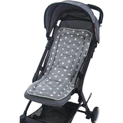 Universal Baby Stroller Seat Liner Cotton Kids Pushchair Cushion Seats Mat Breathable Stroller Liner Insert Mattress Soft Pushchair Seat Pad Pram Cushion Seats Pad Head Neck Body Support