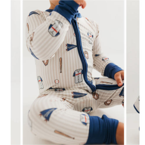 Baseball Zipper Romper