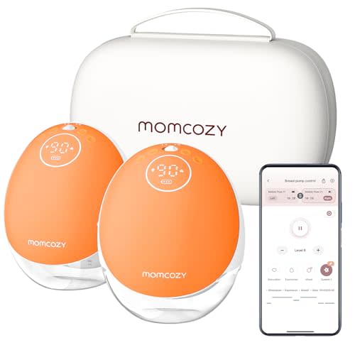 Momcozy M9 Wearable Pump: App-Enabled, Multi-Modes & 15 Levels Personalized Pumping for The Modern Mom