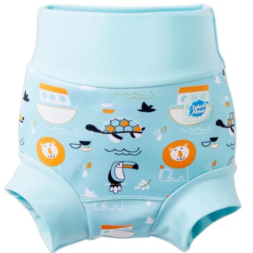 Splash About Happy Nappy Reusable Swim Diaper, Noah's Ark, 3-6 Months