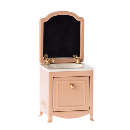 Small Pink Sink and Mirror for Mouse - Maileg - Maileg USA