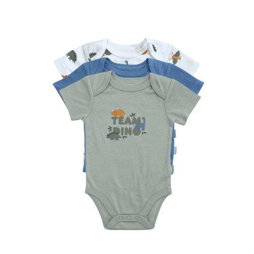 Graco Baby Boy 3-pack Short Sleeve Onesie Bodysuit