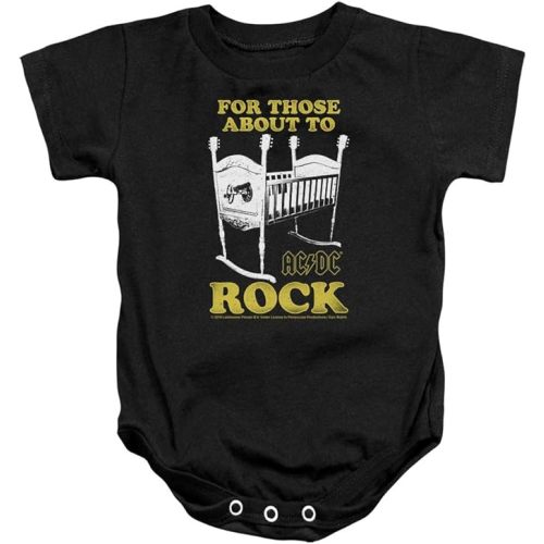 ACDC Cradle Rock Infant Baby Boys & Girls Onesie Snapsuit
