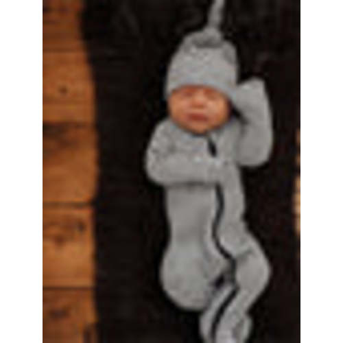 Black Stripe / Organic Ribbed Zip Footie – SpearmintLOVE