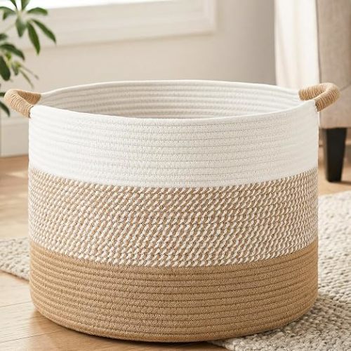 Woven Toy Storage & laundry basket for Kids - Versatile Laundry Basket