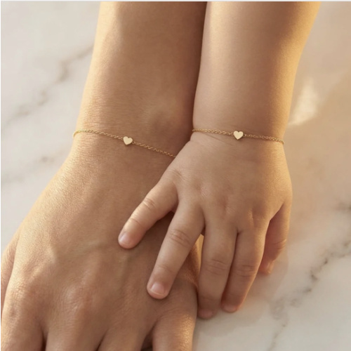 Matching Heart Bracelet Set | Mom + Baby