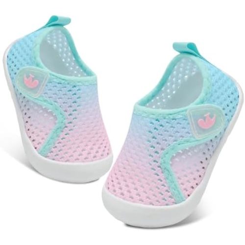FEETCITY Wide Baby Water Shoes Boys Girls Barefoot Shoes Quick-Dry Kids Aqua Socks for Beach Swim Pool