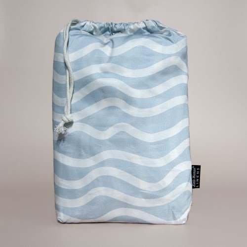 Cot Waterproof Sheet - Bright Waves