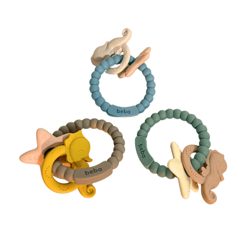 Ocean Silicone Teether Ring – Beba Canada
