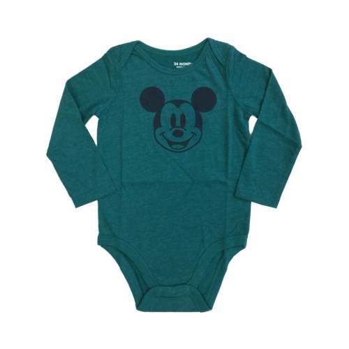 Disney Infant Boys Teal Mickey Mouse Bodysuit Shirt Creeper 24m
