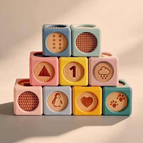 Baby Stacking Blocks | Montessori Silicone & Wooden Building Blocks – baby bertie