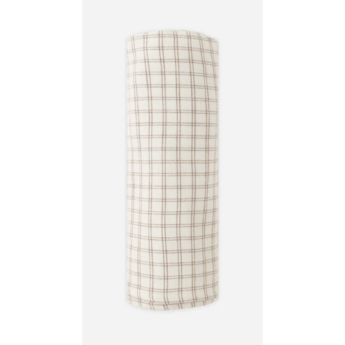 Cedar Check Woven Swaddle