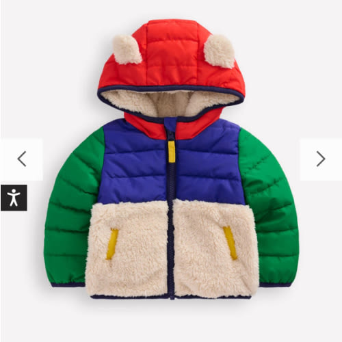 Mixed Borg Jacket-Multi Colour Block | Boden USA