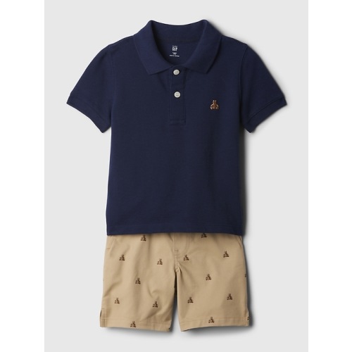 babyGap Polo Outfit Set in dark night, size: 12-18 M