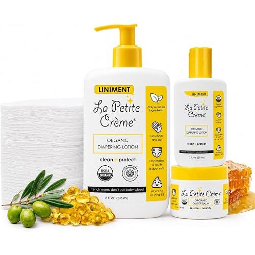 La Petite Creme Diapering Gift Set for Baby Shower, Newborn Essentials