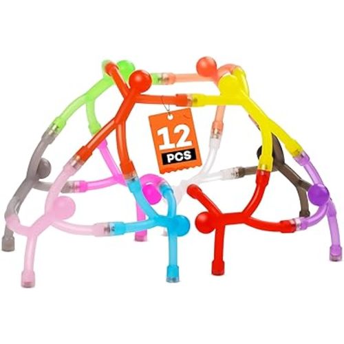 Magnetic Travel Toys for Toddler Kids 12Pcs, Stocking Stuffers Colourful Fidget Sensory Magnet Toy Party Favors Car Travel Activities Essential Cool Magnets People