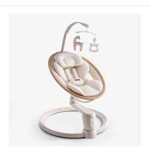 HARPPA Weddell Signature | Eye-Level Electric Baby Swing for Newborns, Gentle Soothing & Parent Bonding