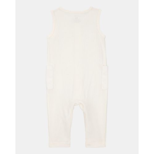 Baby 2-Piece Jumpsuit & Sock Set - Ivory