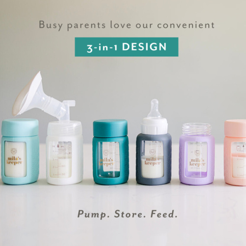 Glass Breast Milk Bottles (Set of 2)