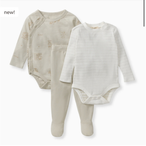 Mouse House 3 Piece Bodysuit & Pant Set – Burt's Bees Baby