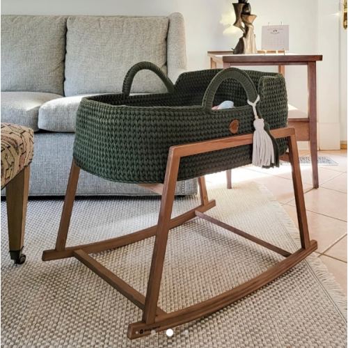Set of Standard Moses Basket Round Hood & Stand | Anzy Home