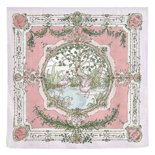 Atelier Choux Paris Baby Organic Cotton Tapestry Carre Swaddle Blanket with Gift Box