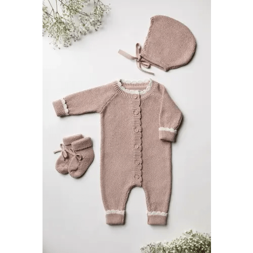 Organic Cotton Welcome Baby Bonnet Bundle - Rose