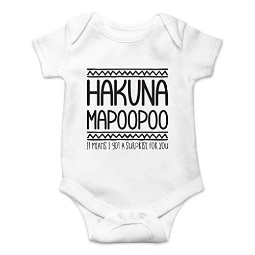 AW Fashions Hakuna Mapoopoo Baby Bodysuit Cute and Funny Newborn Apparel Trendy Outfit for Boys or Girls