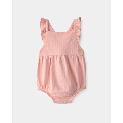 Baby Girl Sleeveless Bubble Romper - Pink | Carter's