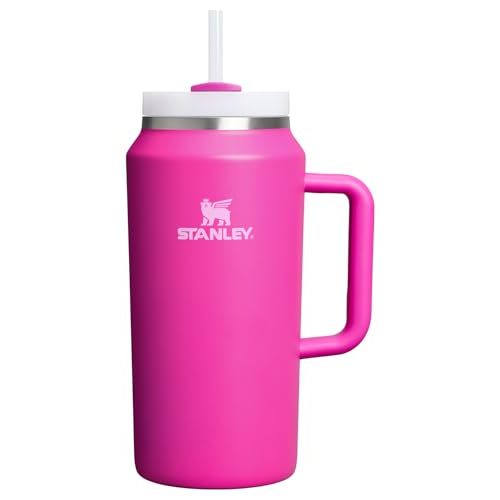 STANLEY Quencher H2.0 Tumbler with Handle and Straw 64 oz | Flowstate 3-Position Lid | Large Capacity for Travel & Sports | Insulated Stainless Steel Cup | BPA-Free | Violet Blossom