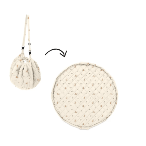Noomad Bag / Playmat - Rabbits | Nude