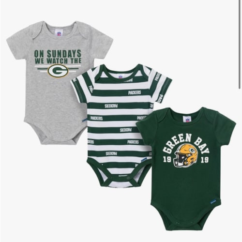 Gerber NFL baby-boys Nfl 3-pack Onesie Bodysuit