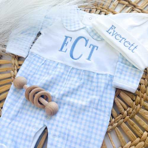 Personalized Newborn Baby Coming Home Outfit, Baby Shower Gift for Expecting Mother, Newborn Baby Boy, Hospital Pictures