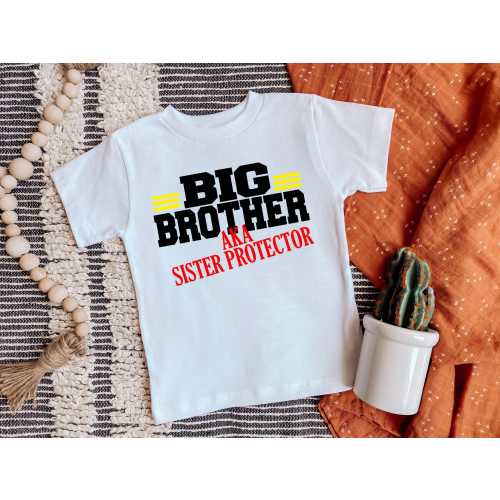 Big Brother AKA Sister Protector | T-Shirt One Piece Bodysuit | Gender Reveal | Pregnancy announcement | Big Bro Little Sis | Hospital Shirt