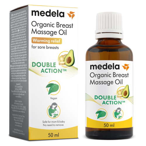 Medela Breast Massage Oil, Organic, Vegan, All Natural, Fragrance Free