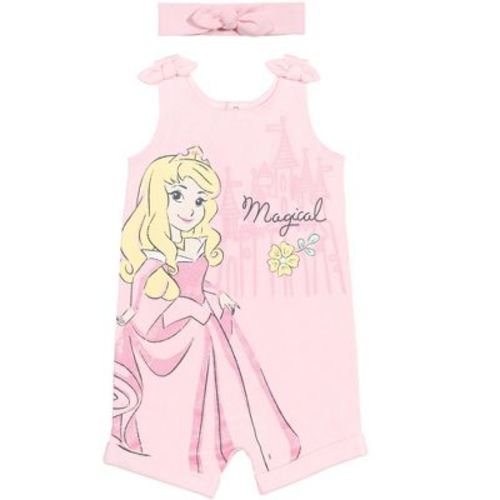 Disney Princess Aurora Infant Baby Girls Romper and Headband Bow Set Aurora 12 Months