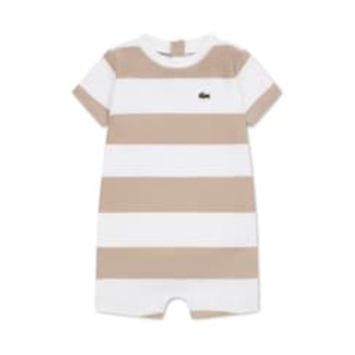 Buy Lacoste Brown Stripe T- Shirt Romper from Next USA