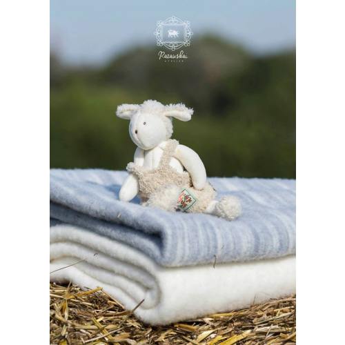40x47 grey | Organic Merino Wool Baby Blanket