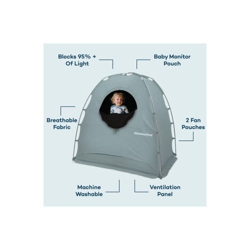 Blackout Sleep Tent & Portable Fan Set