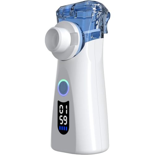 Portable Mesh Nebulizer Machine, Blue for Adults & Kids, Rechargeable