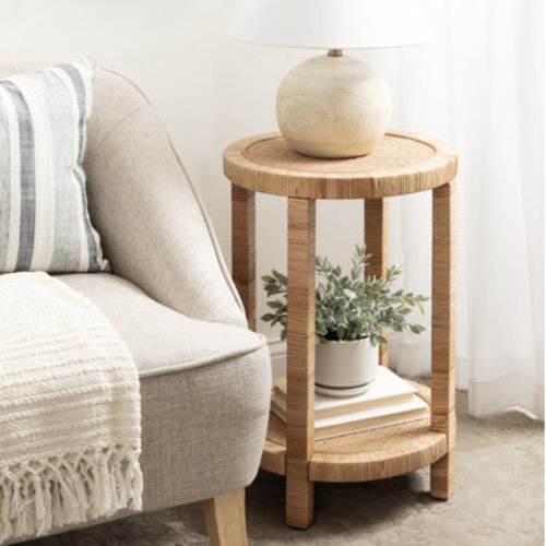 Dovecove Kossowski 16" W Manufactured Wood Round Drink Table & Reviews | Wayfair
