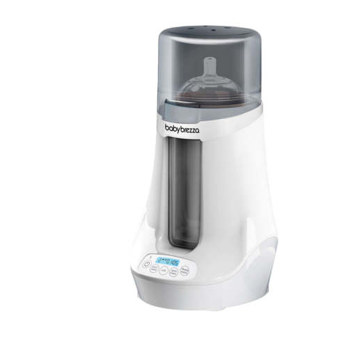 Baby Brezza Safe + Smart Bottle Warmer, White on White