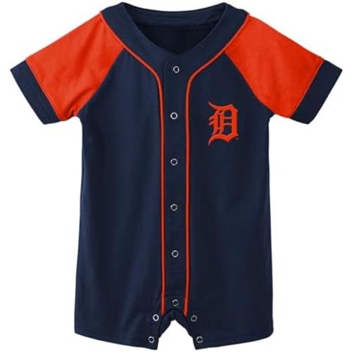 Outerstuff MLB Unisex-Baby Newborn & Infants 0-24 Months Little Slugger Creeper Bodysuit Romper