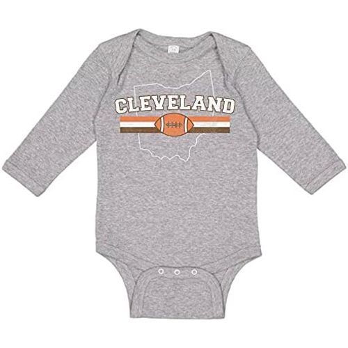 TATY Kids Cleveland Sports Long Sleeve Baby Infant Bodysuit