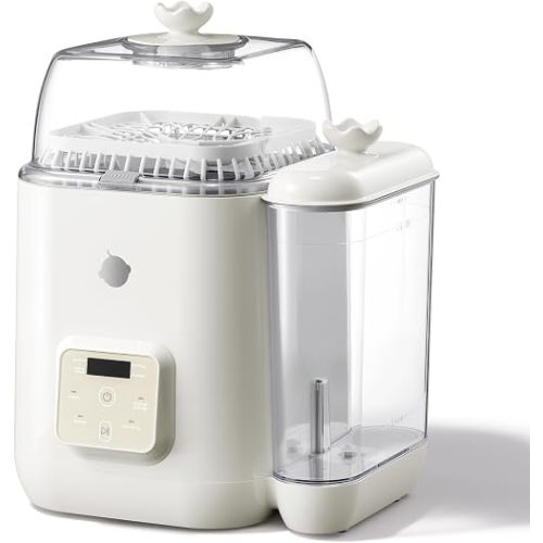 Bc Babycare Clarvion Baby Bottle Washer, Sterilizer & Dryer with 72-Hour Hygienic Storage – Deep Clean >99.99% Germs | BPA-Free | Up to 6 Bottles & Pump Parts