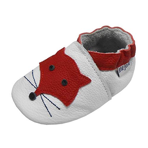 Mejale Baby Leather Shoes Infant Crawling Toddler Moccasins Brown White Purple Navy Cute Boy Girl Slippers