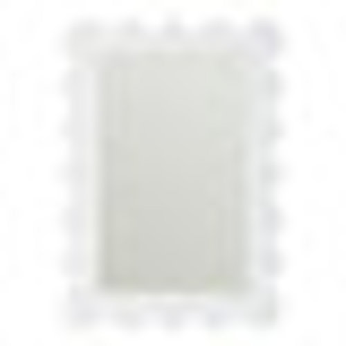 Hayli Scallop Mirror with Raised Lip Frame & Hand Finished Design