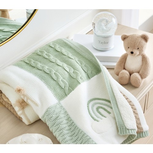 Oversized Heirloom Animals Baby Blanket Collection