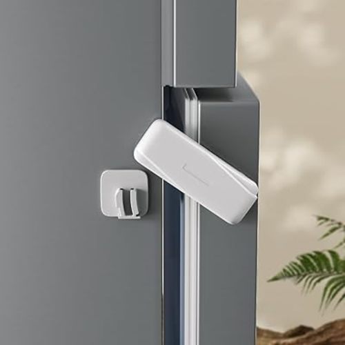 SAFELON 6 Pcs Baby Safety Fridge Locks, Childproof Cabinet Locks, Cabinet Cupboard Locks for Kids, Double Door Refrigerator Locks.